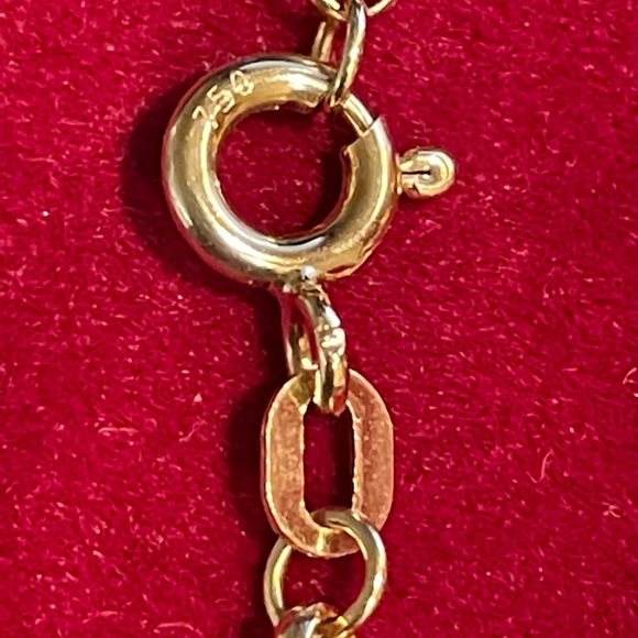 18 solid yellow gd tacco chain, 3.41 grams 17” - Picture 4 of 7